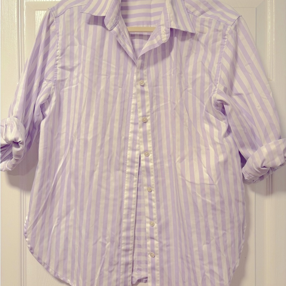 Hinson Wu Purple Button Down Shirt